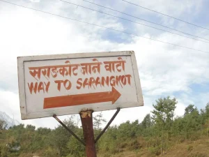 Way to Sarangkot Board